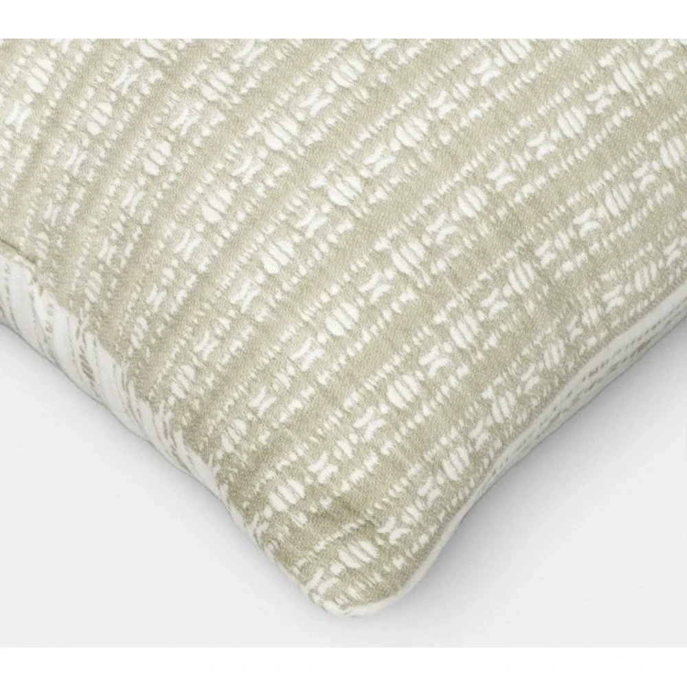 Threshold Oversized Square Reversible Maltese Striped Pillow - Green
